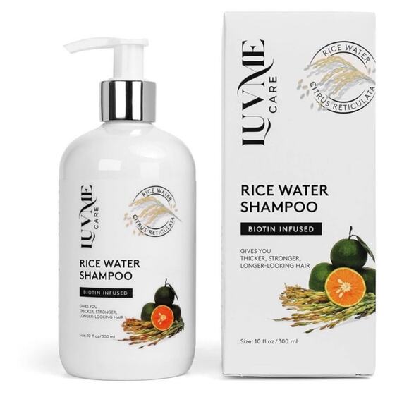 Rice Water Hair Growth Shampoo Biotin – Thinning Hair Loss Treatment All Hair - Picture 1 of 5